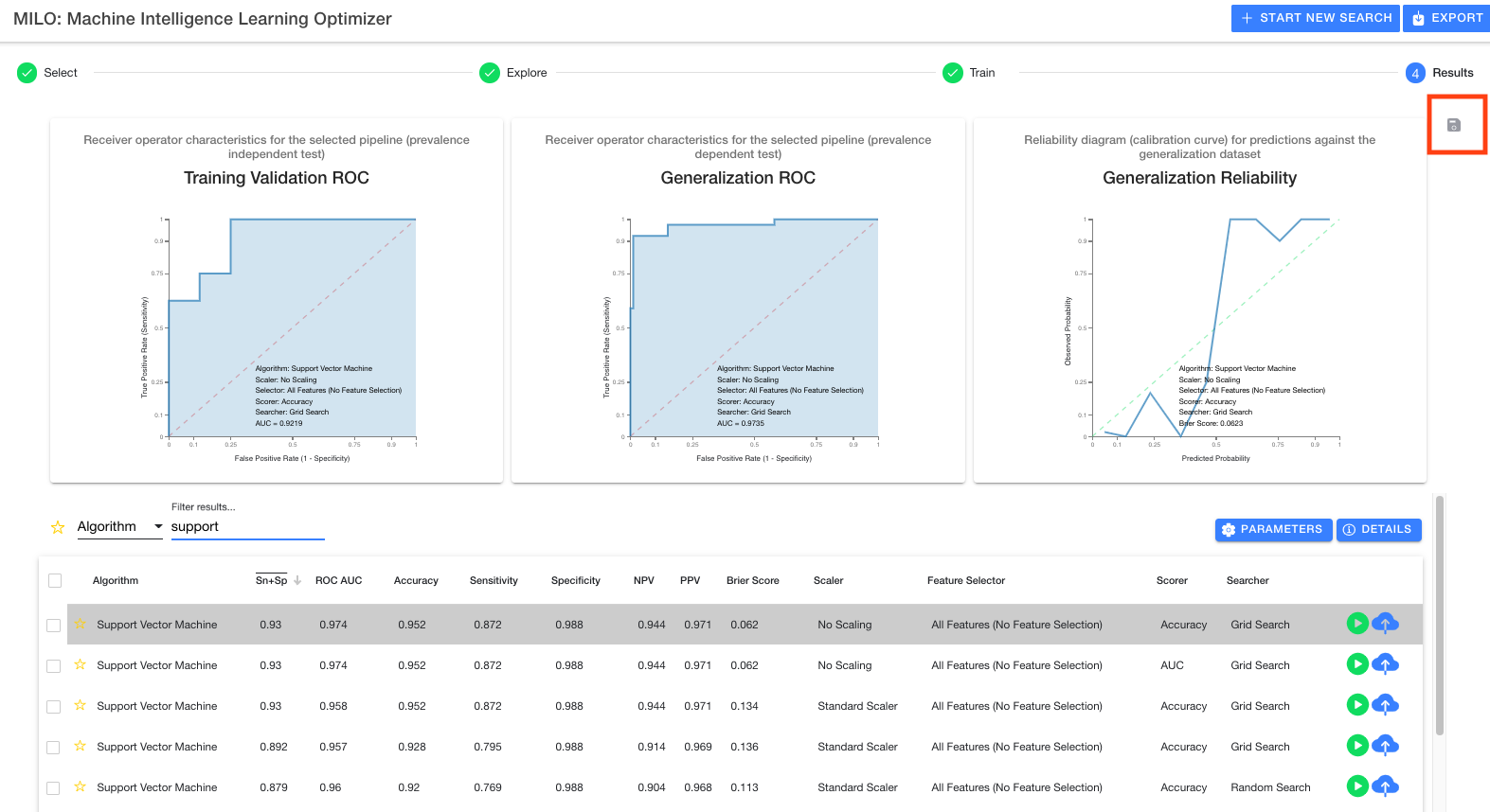 Export Graphs