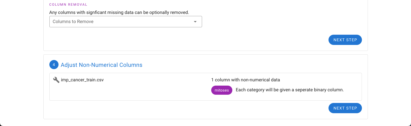 Non-Numeric Adjustment